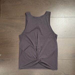 Athleta Twist-Front Tank Top - Dark Gray